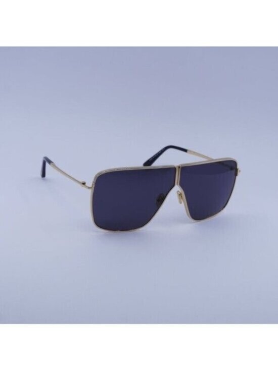 Tom Ford FT1159 30A Huxley Sunglasses Gold Aviator Frame, Smoke Lenses main image 9